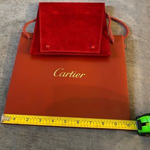 Cartier Shopping Bag and Necklace Pouch
